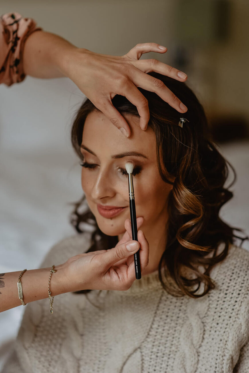 Behind the Scenes Braut Make-Up